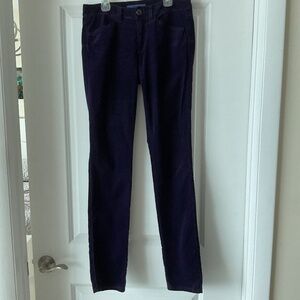 Les Copains Velvet Jeans Made in Italy Blue/Purple Size 42 IT fits size 6 US